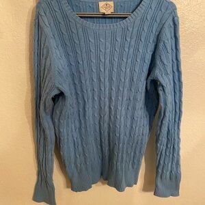 St. John's Bay Light Blue Cable Knit Sweater